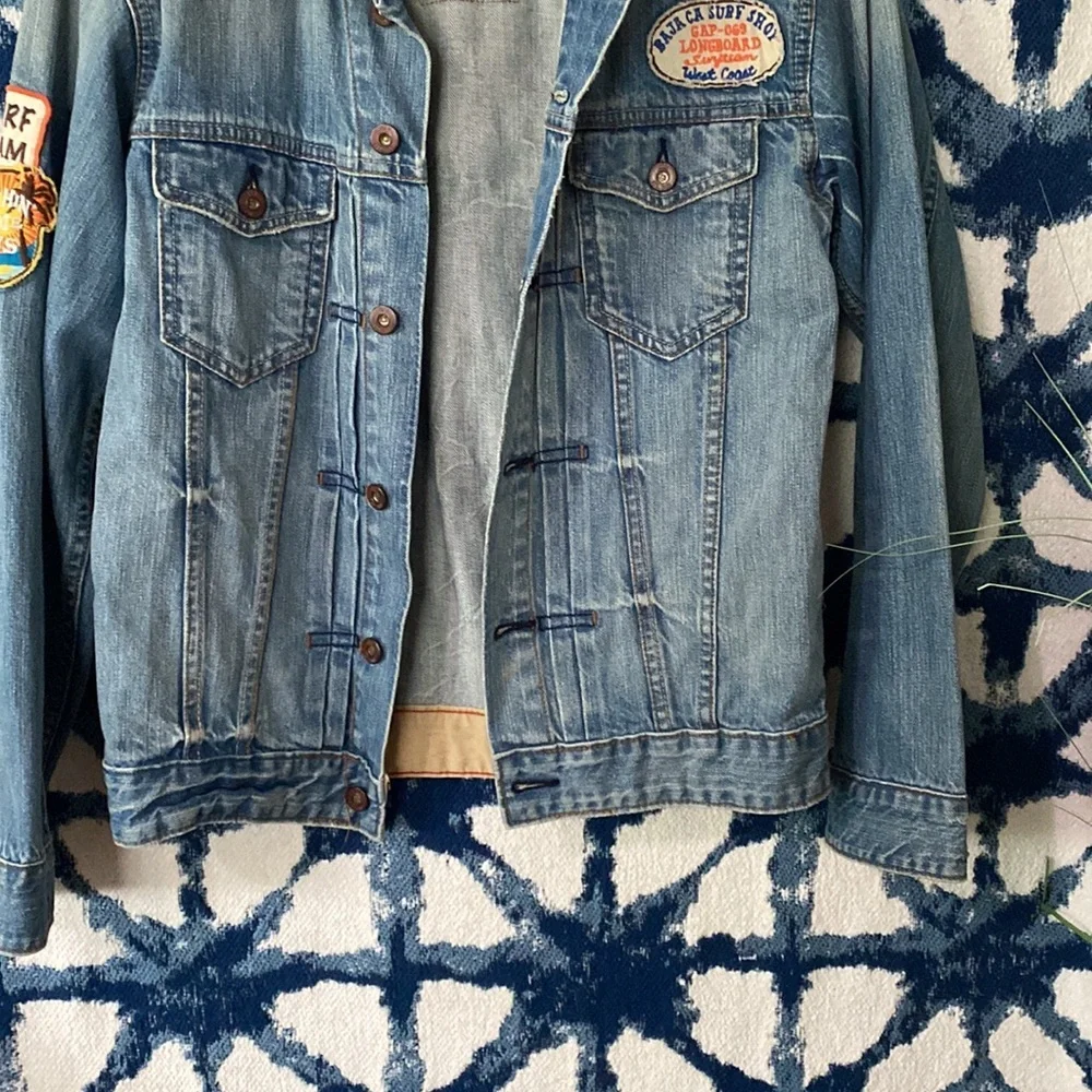 Gap denim surf patchwork jacket - Picture 7 of 16